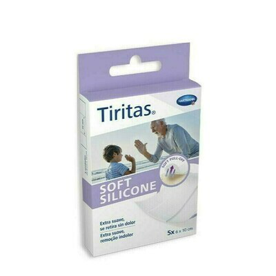 TIRITAS SOFT SILICONE APOSITO ADHESIVO 5 U 6 X 1