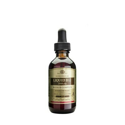 SOLGAR VITAMINA B12 LIQUIDA CON B COMPLEX 2000MC