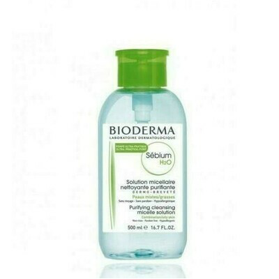 BIODERMA SEBIUM H2O CON DISPENSADOR PUMP 500 CC