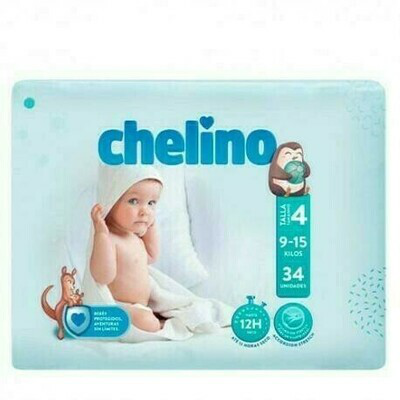 PAÑAL INFANTIL CHELINO FASHION  LOVE T- 4 (9 -