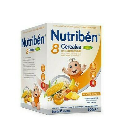 NUTRIBEN 8 CEREALES Y MIEL 4 FRUTAS 600 G