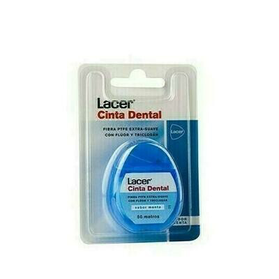 CINTA DENTAL LACER FLUOR Y TRICLOSAN 50 M