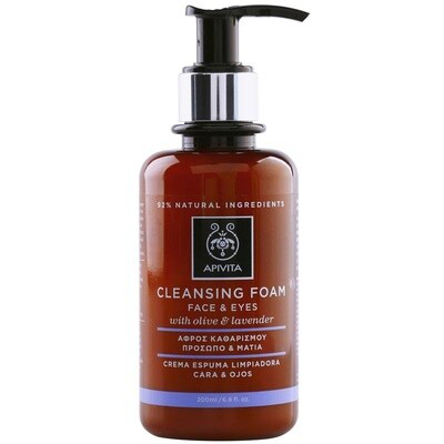 APIVITA FACE YE FOAM CLEANSER OLIVE  LAV 200ML
