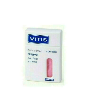 VITIS SEDA DENTAL SUAVE CON CERA FLUOR Y MENTA 50 M