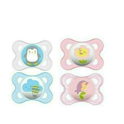 CHUPETE SILICONA MAM ORIGINAL 0-6 M PACK DOBLE ROSA