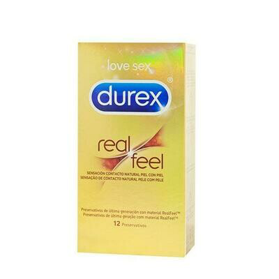 DUREX REAL FEEL PRESERVATIVO SIN LATEX 12 U