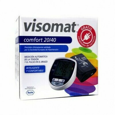 TENSIOMETRO DIGITAL CON ADAPTADOR DE CORRIENTE VISOMAT COMFORT 20/40 DE BRAZO