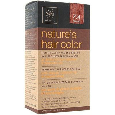 APIVITA NATURES HAIR COLOR N 7,4 COBRIZO