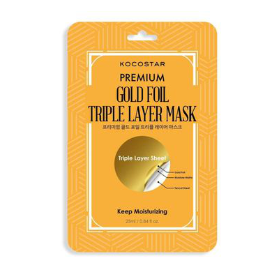 KOKOSTAR PREMIUM GOLD FOIL TRIPLE LAYER MASK