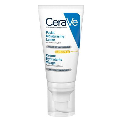 CERAVE LOCION HIDRATANTE DE ROSTRO SPF 50  1 TUBO 52 ML