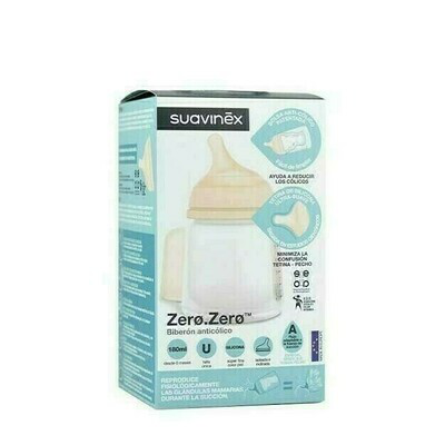 SUAVINEX BIB ANTICOLI 180ML TET SIL T/S