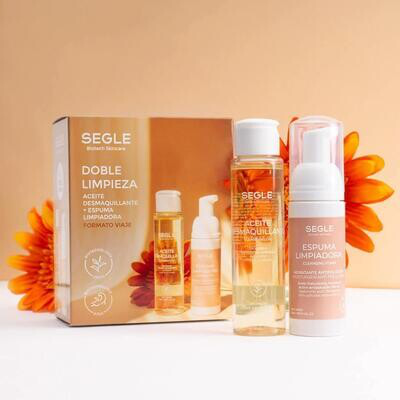 SEGLE CLINICAL FORMATO VIAJE PACK LIMPIEZA ESPUMA ACEITE