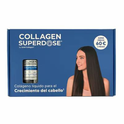CAJA 3 BOTELLAS GOLD COLLAGEN  SUPERDOSE CRECIMIENTO DEL CABELLO