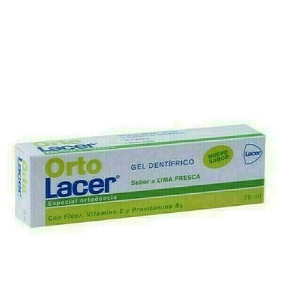 ORTOLACER  GEL DENTIFRICO 75 ML LIMA FRESCA