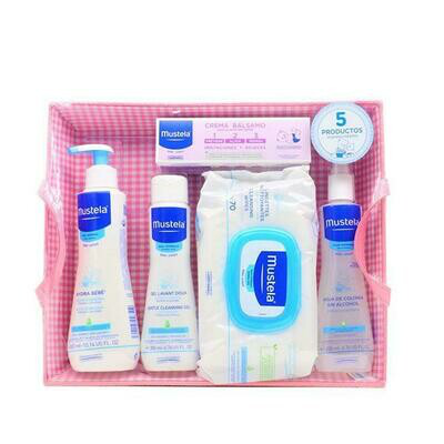 MUSTELA CANASTILLA BEBE ROSA