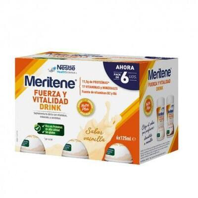 MERITENE  DRINK VAINILLA 6 X 125 ML
