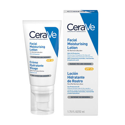 CERAVE LOCION HIDRATANTE DE ROSTRO SPF50 52 ML