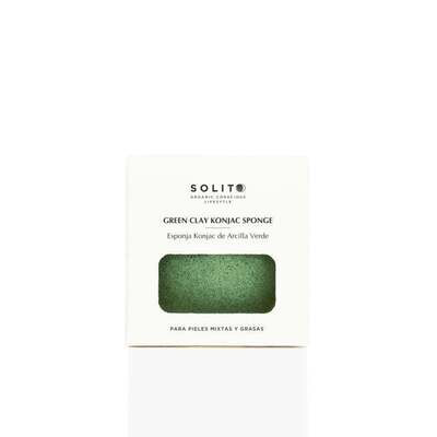 SOLITO NATURAL ESPONJA KONJAC ARCILLA VERDE
