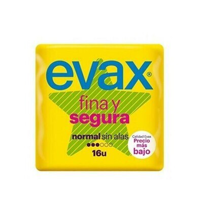 COMPRESAS EVAX FINA Y SEGURA NORMAL 16UD