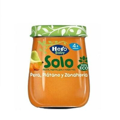HERO BABY SOLO PERA PLATANO ZANAH 120 G