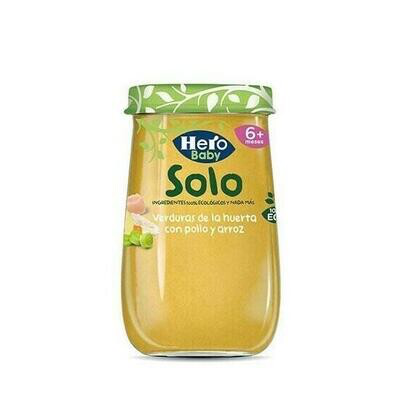 HERO BABY SOLO VERDURA POLLO ARROZ 190GR