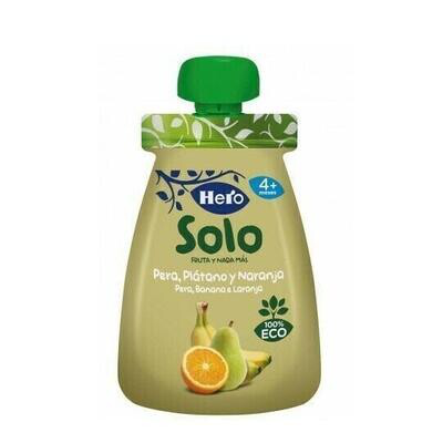 HERO BABY SOLO PLATANO PERA NARANJA 100G