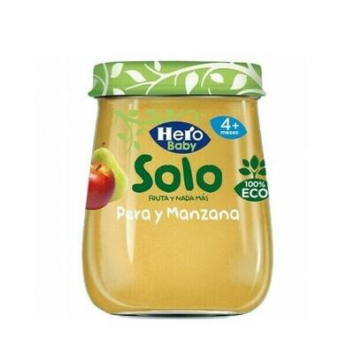 HERO BABY SOLO PERA Y MANZANA 120 GR