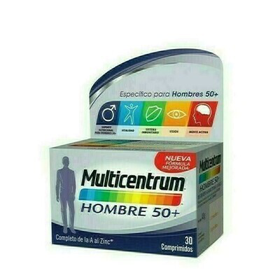 MULTICENTRUM HOMBRE 50+  30 COMPRIMIDOS