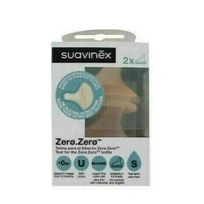 SUAVINEX TETINA BIBERON ZERO  ANTICOLICO FLUJO S SILICONA  2UD