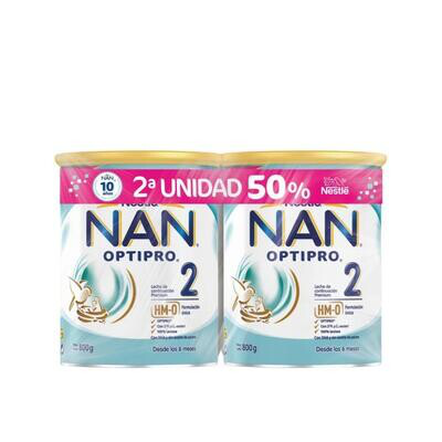 NAN 2 DUPLO 2X800GR (2 UD AL 50%)