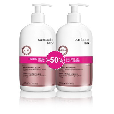 PACK CUMLAUDE GEL HIGIENE INTIMA DIARIA 500ML