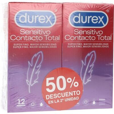 DUREX SENSITIVO CONTACTO TOTAL DUPLO