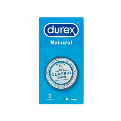 DUREX EASY ON NATURAL PLUS 6 UNID