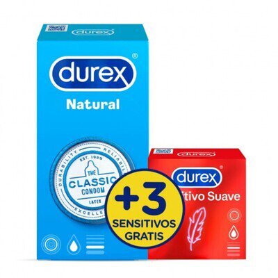 DUREX EASY ON NATURAL PLUS 12 UNID