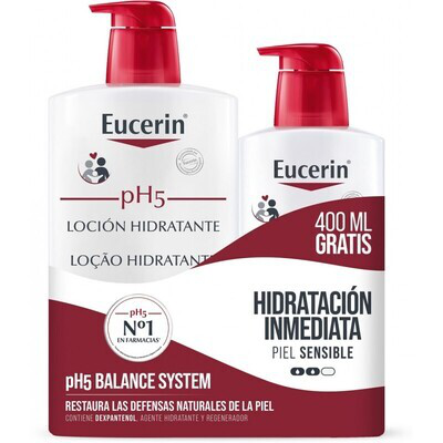 EUCERIN FAMILY PACK LOCION SENSIBLE PH5 1L+400ML GRATIS