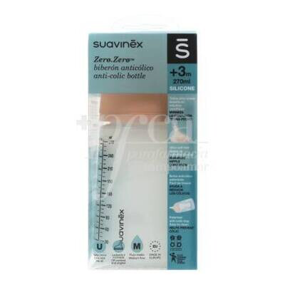 SUAVINEX BIBERON ZERO ANTICOLICO  FLUJO MEDIO 270ML