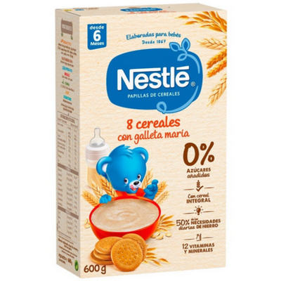 NESTLE PAPILLA 8 CEREALES GALLETA 600 GR