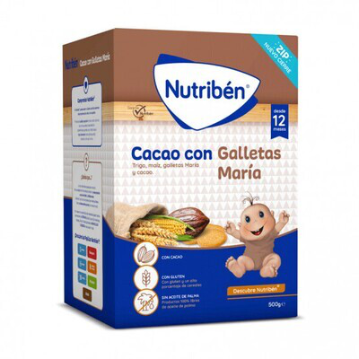 NUTRIBEN CACAO CON GALLETAS MARIA 500 GR
