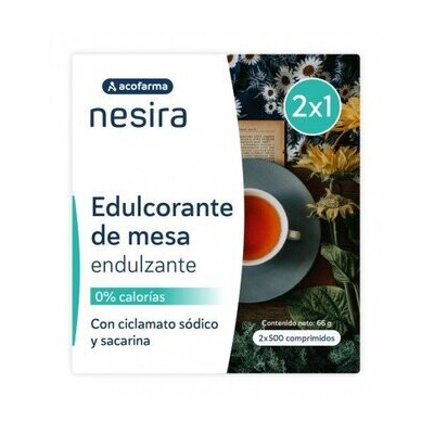 ACOFARINAS SACARINA Y CICLAMATO 500U 2X1