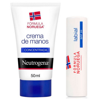NEUTROGENA CREMA MANOS CON PERFUME 50 ML + STICK LABIAL SPF 20