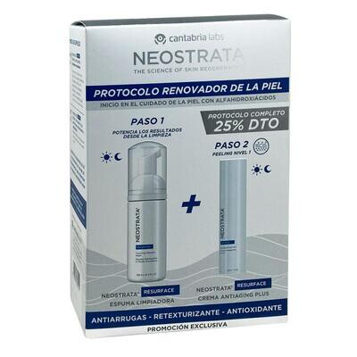 NEOSTRATA PACK RESURFACE ESPUMA LIMPIADORA 125 ML + RESURFACE CREMA ANTIAGING PLUS 30 ML