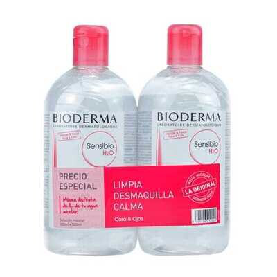 BIODERMA SENSIBIO DUPLO AGUA MICELAR  500 ML + 500 ml