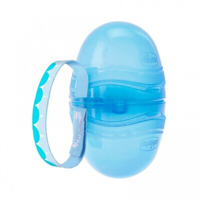 CHICCO PORTACHUPETES DOBLE AZUL
