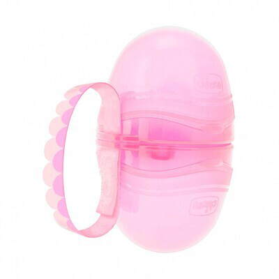 CHICCO PORTACHUPETES DOBLE ROSA