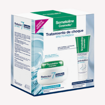 SOMATOLINE COSMETIC TRATAMIENTO DE CHOQUE ANTICELULITICO + REDUCTOR GEL EFECTO FRESCO