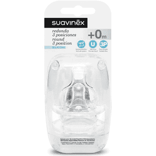 SUAVINEX TETINA 3 POSICIONES SILICONA 2U +OM
