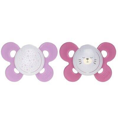CHICCO CHUPETE PHYSIOFORMA COMFORT SILIOCONA 16-36M 2 UNIDADES ROSA