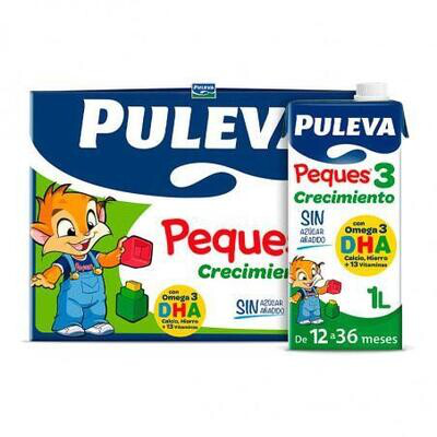 PULEVA PEQUES 3 CRECIMIENTO 6 UNIDADES 1 L