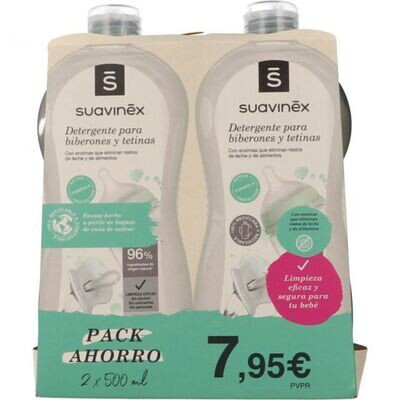 SUAVINEX DETERGENTE BIBERONES 2 X 500 ML