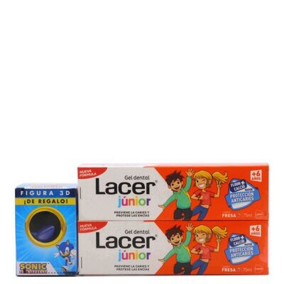 LACER JUNIOR PASTA FRESA 2 X 75 ML